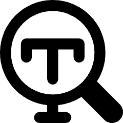 Search Text Icon from Core Remix Set