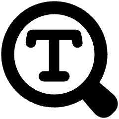 Search Text Icon from Plump Solid Set