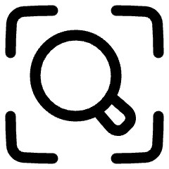 Search Visual Icon from Plump Line Set