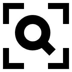 Search Visual Icon from Sharp Solid Set