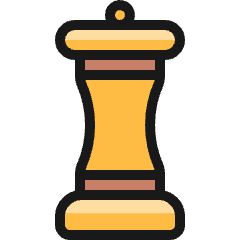 Seasoning Pepper Ground Icon from Ultimate Colors Set