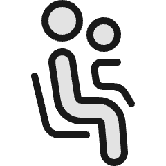 Seat Child Icon from Ultimate Colors Set
