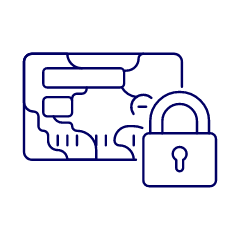 Card Secure 4 Illustration from UX Line Set