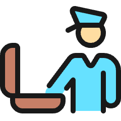 Security Officer Luggage Icon from Ultimate Colors Set