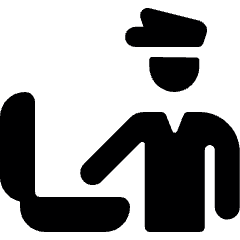 Security Officer Luggage Icon from Ultimate Bold Set