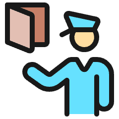 Security Officer Passport Icon from Ultimate Colors Set
