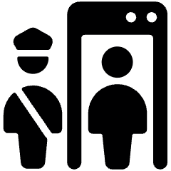 Security Officer Scanner Icon from Ultimate Bold Set
