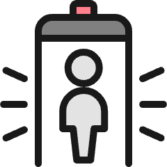 Security Officer Scanner Beep Icon from Ultimate Colors Set