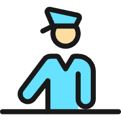 Security Officer Icon from Ultimate Colors Set