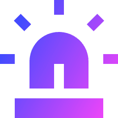 Alarm Icon from Sharp Gradient Set