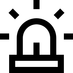 Alarm Icon from Sharp Line Set