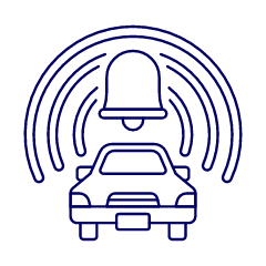 Car Security Illustration from UX Line Set