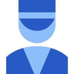 Doorman Guard Icon from Sharp Flat Set