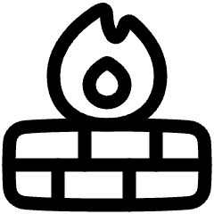 Fire Wall Icon from Plump Line Set