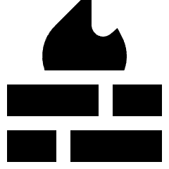 Fire Wall Icon from Sharp Solid Set