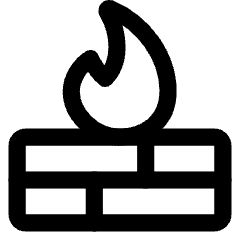Fire Wall Icon from Core Line Set