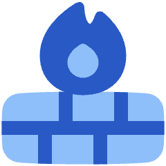 Fire Wall Icon from Plump Flat Set