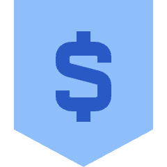 Money Shield Icon from Sharp Flat Set