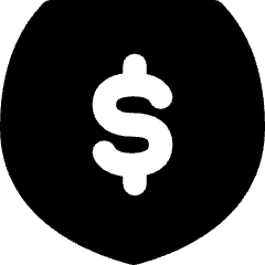 Money Shield Icon from Flex Solid Set