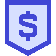 Money Shield Icon from Sharp Duo Set