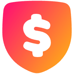 Money Shield Icon from Plump Gradient Set