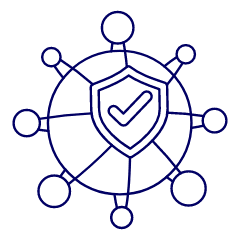 Network Secure Illustration from UX Line Set