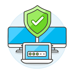 Password Proteted Illustration from UX Colors Set