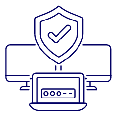 Password Proteted Illustration from UX Line Set