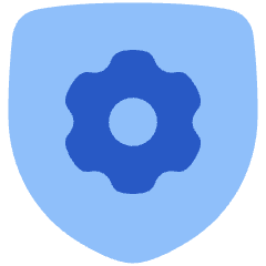 Security Setting Gear Icon from Plump Flat Set