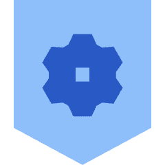 Security Setting Gear Icon from Sharp Flat Set