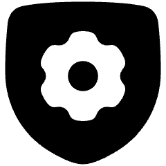 Security Setting Gear Icon from Plump Solid Set