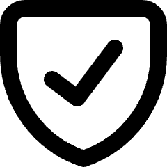 Shield Check Icon from Micro Line Set