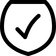 Shield Check Icon from Flex Line Set