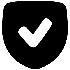 Shield Check Icon from Plump Solid Set