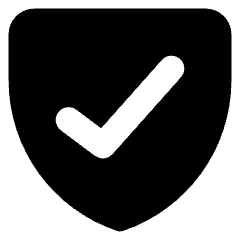 Shield Check Icon from Core Solid Set