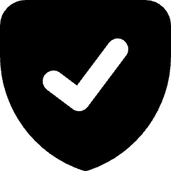 Shield Check Icon from Micro Solid Set