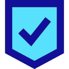 Shield Check Icon from Sharp Pop Set