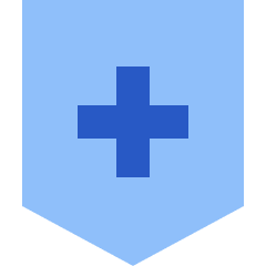 Shield Cross Icon from Sharp Flat Set