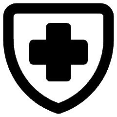 Shield Cross Icon from Core Remix Set