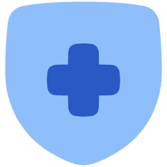 Shield Cross Icon from Plump Flat Set