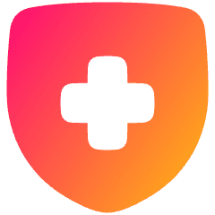 Shield Cross Icon from Plump Gradient Set