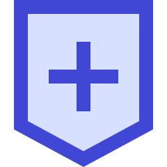 Shield Cross Icon from Sharp Duo Set