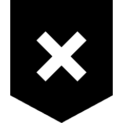 Shield Privacy Protection Off Disable Icon from Sharp Solid Set