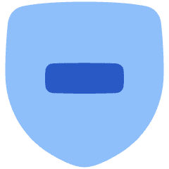 Shield Protection Moderator Remove Icon from Plump Flat Set