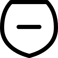 Shield Protection Moderator Remove Icon from Flex Line Set