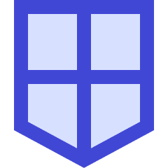 Shield Security Protection Icon from Sharp Duo Set