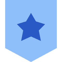 Shield Star Police Badge Icon from Sharp Flat Set