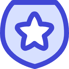 Shield Star Police Badge Icon from Flex Duo Set