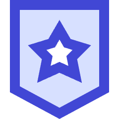 Shield Star Police Badge Icon from Sharp Duo Set