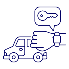 Smart Watch Key 1 Illustration from UX Line Set